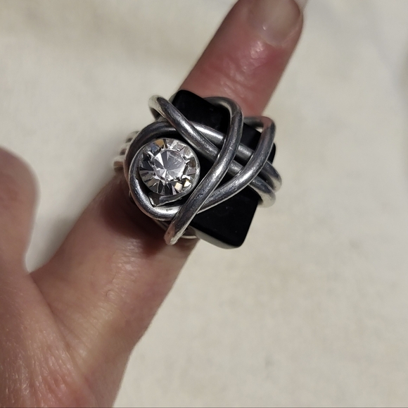 jeff lieb Jewelry - JEFF LIEB SWAROVSKI CRYSTAL RING SZ 6/6.5